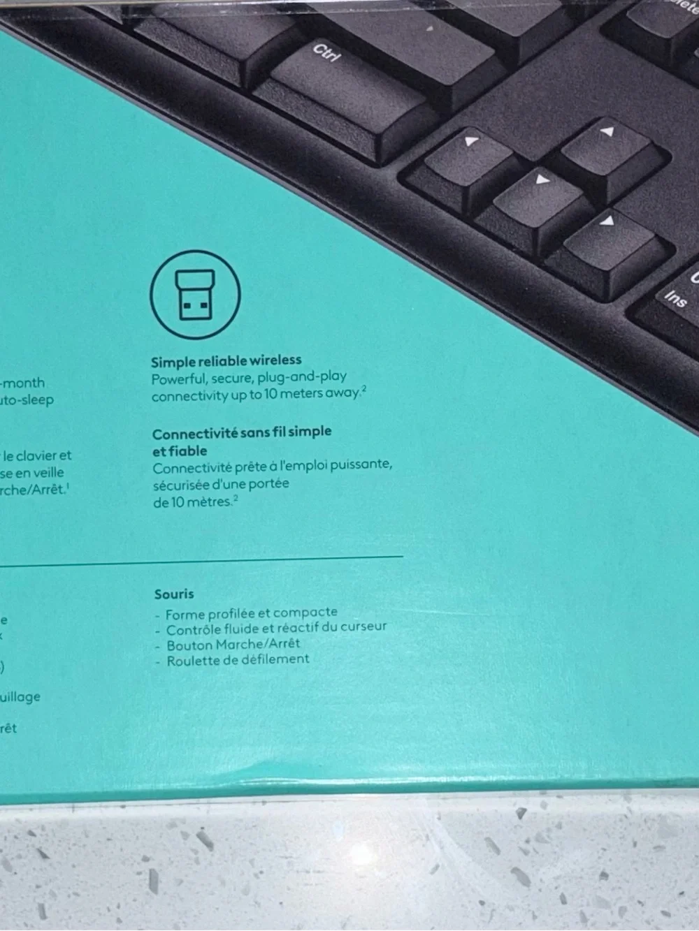 Logitech Black Wireless Keyboard & mouse